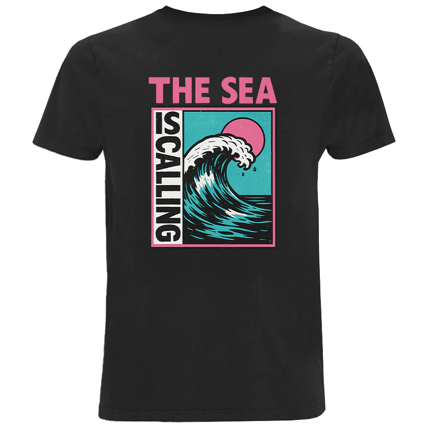 The Sea Is Calling - Herren Shirt | 100% Bio-Baumwolle | Backprint