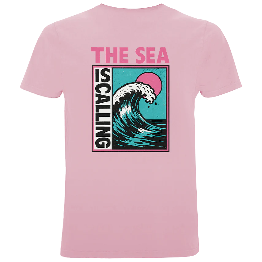 The Sea Is Calling - Herren Shirt | 100% Bio-Baumwolle | Backprint - Image 4