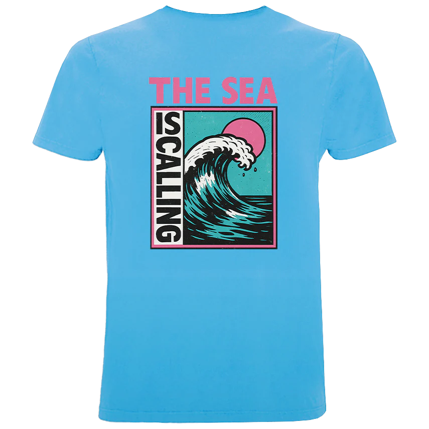 The Sea Is Calling - Herren Shirt | 100% Bio-Baumwolle | Backprint - Image 6