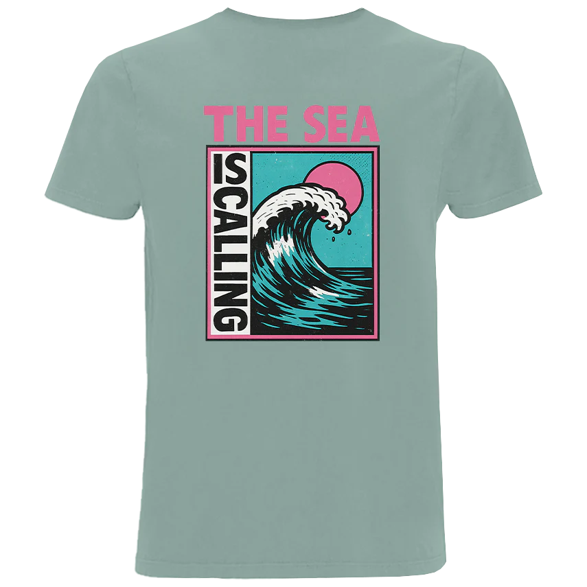The Sea Is Calling - Herren Shirt | 100% Bio-Baumwolle | Backprint - Image 7
