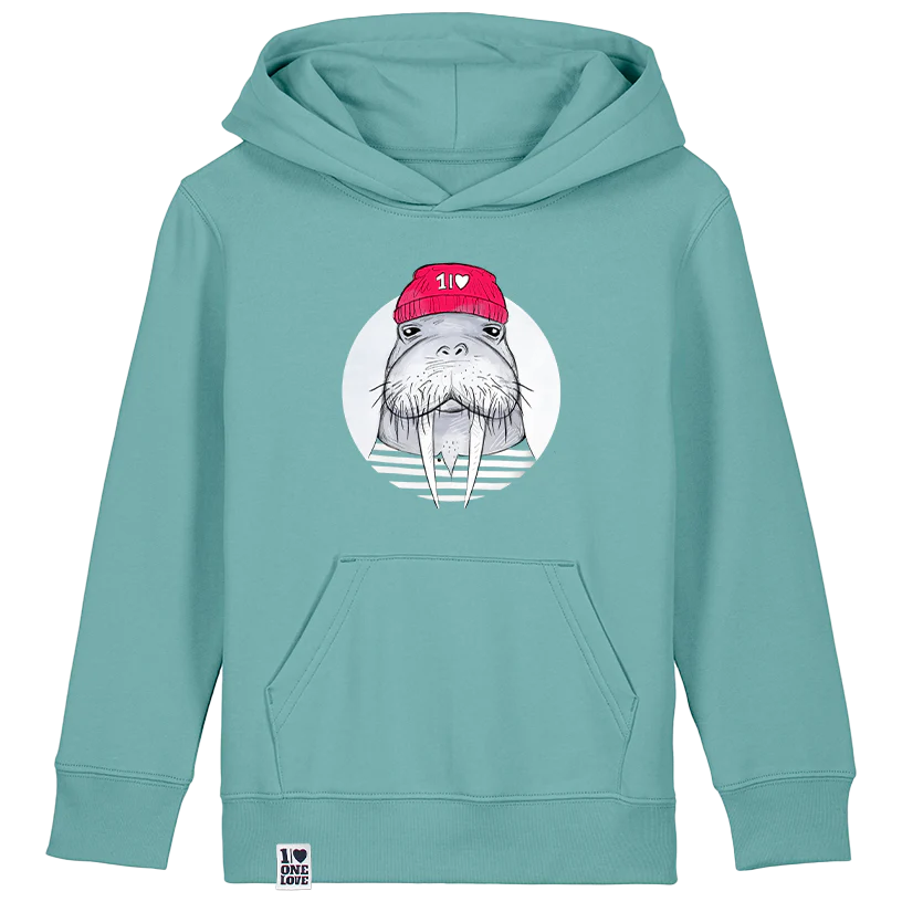 Walross-Wärme – Kinder Hoodie - Image 3