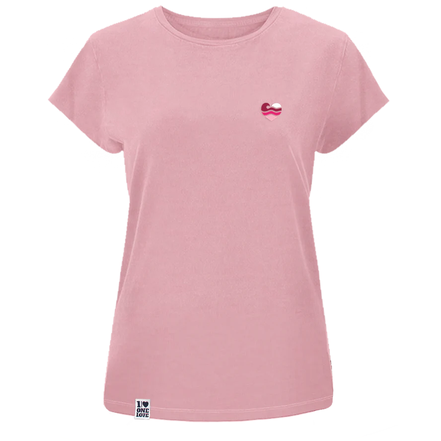 Wellenherz - Damen Shirt | 100% Bio-Baumwolle | Edler Stick - Image 4