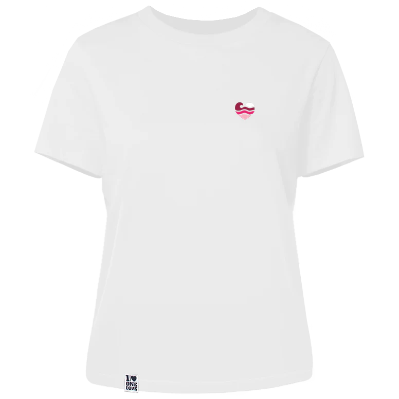 Wellenherz – Damen Shirt | 100% Bio-Baumwolle | Edler Stick - Image 4