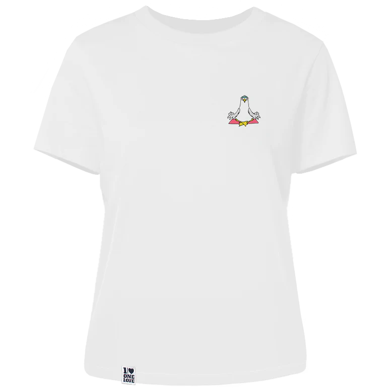 Yoga Möwe  - Damen Shirt | 100% Bio-Baumwolle - Image 3